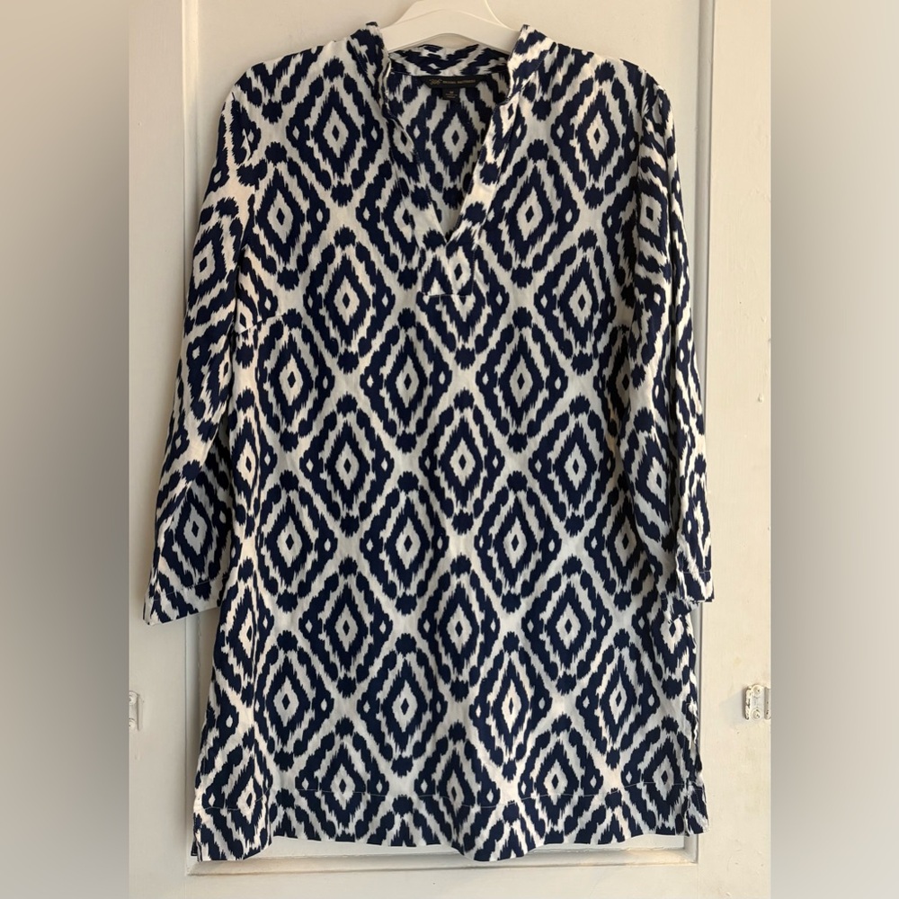 Brooks Brothers 346 Navy Women’s Tunic 100% Cotton Size Medium
